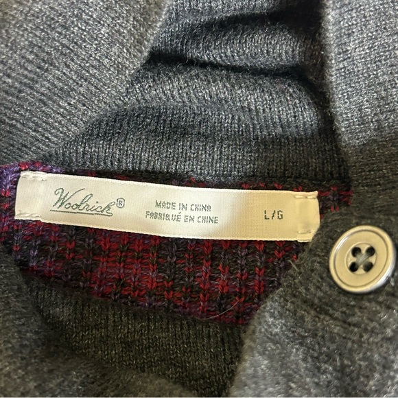 Woolrich Women's Sweater Large Gray High Neck Long Sleeve Pullover Christmas - Picture 8 of 10